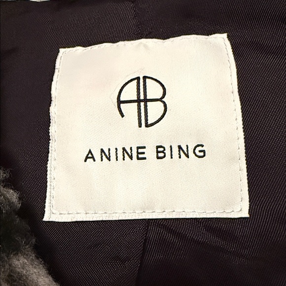 ANINE BING “Oakley” Cozy Plaid Sherpa Shacket Jacket - Picture 4 of 6